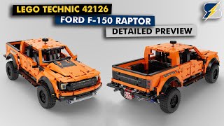 LEGO Technic 42126 Ford F150 Raptor detailed preview [upl. by Doersten688]