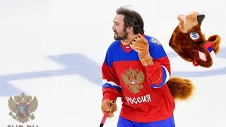 Ovechkin Malkin amp Kuznetsov Prank Mascots Made in Russia [upl. by Myron786]