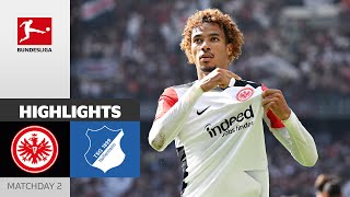 Ekitiké Scores  Eintracht Frankfurt  TSG Hoffenheim 31  Highlights  MD2 – Bundesliga 202425 [upl. by Sapienza]