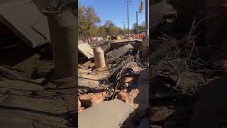 Businesses destroyed hurricane Helene Swannanoa North Carolina [upl. by Diane-Marie497]