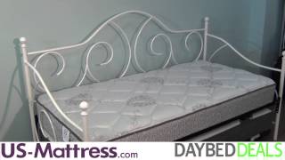 Fashion Bed Group Caroline Daybed in White [upl. by Daeriam]