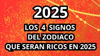 HORÓSCOPO CHINO 2025  Los 4 signos del zodiaco que serán ricos en 2025 [upl. by Naesad]