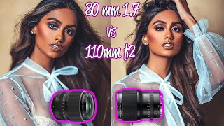 Fuji GFX 80mm 17 VS 110mm F2 🤯 Which LENS should you buy for PORTRAITS Comparison on GFX 50SII [upl. by Christianna]