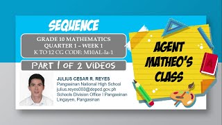 Math10Q1W1 Part 1 of 2  Sequence [upl. by Simeon729]