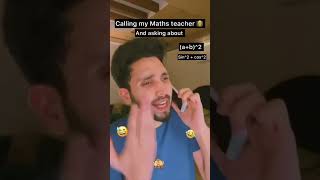 Calling my maths teacher and asking aboutcomedy viralvideolatikasohannegi 😂😂😂 [upl. by Nalor443]