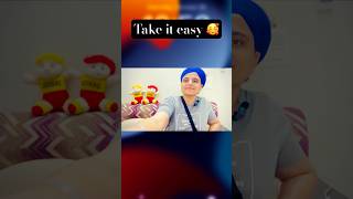 Take ist easy ☺️ punjabimotivationalspeech motivatepunjab courreetmomsdaughter [upl. by Xanthus10]