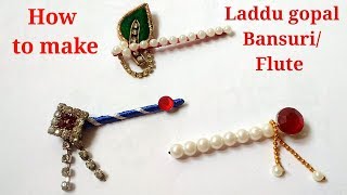 Laddu gopal bansuriHow to make bansuriFlute at home for laddu gopallittle krishnaKanhaDIY [upl. by Roose]