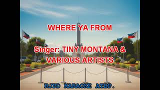 WHERE YA FROM 1  TINY MONTANA amp VARIOUS ARTISTS KARAOKE [upl. by Chadbourne954]