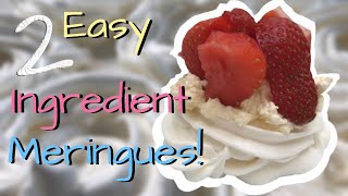 Easy 2 Ingredient Meringues  Meringue Recipe  Kids Can Cook [upl. by Vona946]