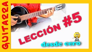 Lección 5 Guitarra desde cero  perfeccionando los rasgueos [upl. by Ahsekram]