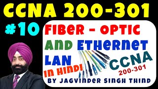 Fiber optic Cable  Single Mode vs Multimode  CCNA 200301 in Hindi Video 10 [upl. by Wainwright129]