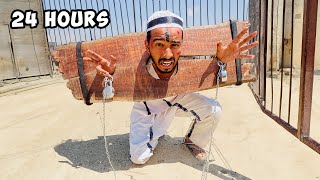 मैं कैदी बन गया 😱 Surviving 24 hours in prison [upl. by Nnylarej]