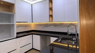 دمج صناديق الالومنيوم مع واجهة مدف مات و نتيجة كانت طوب 😍😍مع CUISINE ALUMINIUM ALUXTRALUXE TANGER [upl. by Notlrac]