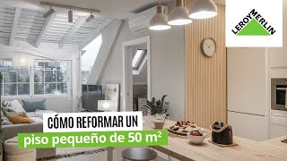 House Tour piso pequeño de 50 m²  LEROY MERLIN [upl. by Nosmirc]