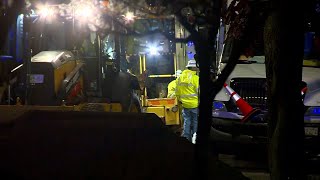 Crews work into night to repair Lynn gas main break [upl. by Mitinger281]