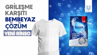 Grileşme Karşıtı Bembeyaz Çözüm Yeni Rinso Beyaz Sirke ve Çamaşır Sodası [upl. by Sabina]