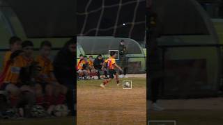 U11 10 year old left full back overlapping winger off ball movement positioning  football shorts [upl. by Ahsika]