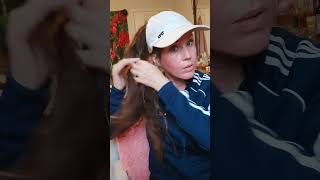 ASMR Braiding My hair Chewing gum asmrcommunity gumpopping grwm [upl. by Seppala]