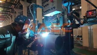 NAEC Column amp Boom Automatic Welding Machinewelding fabrication Boom column pipe intelligent [upl. by Fleck146]