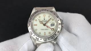 Rolex 16550 Explorer II White Polar Dial 1987 [upl. by Summers]