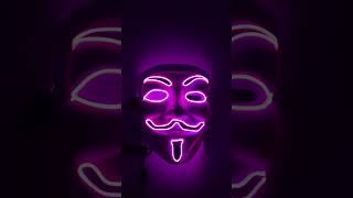 LED Neon Purge Mask for Halloween and Parties  Glow in the Dark Design [upl. by Geri]