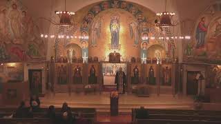 The Akathist Hymn of the Most Holy Theotokos • April 19 2024 [upl. by Aicaca]