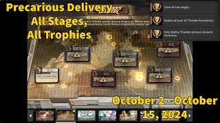 Precarious Delivery All Stages All Trophies October 2 2024  Alchemy Stars [upl. by Eiramik]