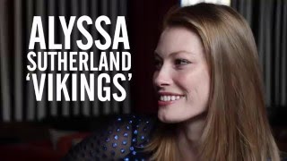 ‘Vikings’ Star Alyssa Sutherland Talks Male Costars’ Hair Extension Troubles [upl. by Marian]