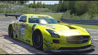 Mercedes SLS AMG GT3  Nordschleife World Record 627080  Assetto Corsa [upl. by Gabel781]