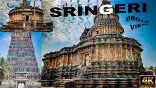 Sringeri temple  Sringeri Sharada Temple drone video  Sringeri temple  Sringeri tour video [upl. by Malley]