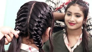 two side fish braided hairstyle for girls  hair style girls  trendy hairstyles 2020 [upl. by Haggai]