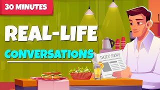 30 Basic Conversations in 30 Minutes  Improve Your English Skills [upl. by Vida]