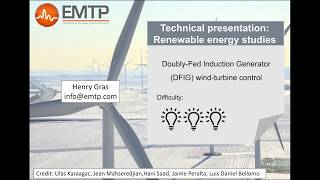 DoublyFed Induction Generator DFIG windturbine control [upl. by Akinam956]