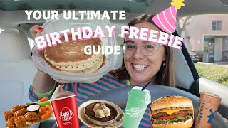 Ultimate BIRTHDAY FREEBIE Guide  Over 50 Deals [upl. by Blinni373]