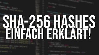 SHA256 HASHES EINFACH ERKLÄRT CryptoBasics  EINFACHKRYPTO [upl. by Postman879]