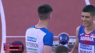 European Athletics U18 championships jerusalem 2022  Kyriakidis Vasilis 200m semi final 22 [upl. by Laup]