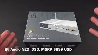 First LookOverview iFi Audio NEO iDSD HiRes Bluetooth Balanced Headphone AmpDAC [upl. by Ecnedurp28]