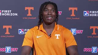 Vols LB Edwin Spillman discusses fall camp  Tennessee Football [upl. by Sophi]