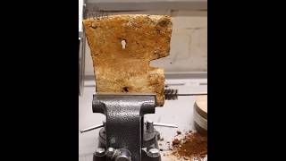 Restoring a Rusty Sapper Axe to its Former Glory  ASMRasmr asmrrestoration [upl. by Vandyke]