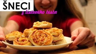 ŠNECI Z LISTOVÉHO TĚSTA  recept [upl. by Ave61]