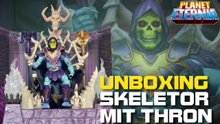 Unboxing New Eternia Skeletor mit Thron Masterverse  PlanetEternia [upl. by Neema]