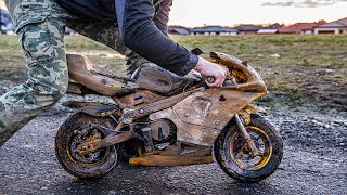 Kawasaki Ninja Minibike  Restoration Abandoned rusty Minibike [upl. by Inafets]