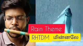 RHTDM மின்னலே Rain Theme  Flute Tutorial  Anurag [upl. by Annavoj]