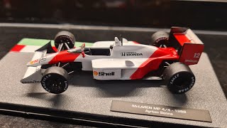 altaya 143 mclaren mp44 formula 1 1988 world champion ayrton senna diecast model car [upl. by Anomar]