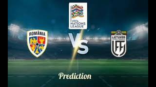 Romania vs Lithuania nations league football prediction [upl. by Gimpel]