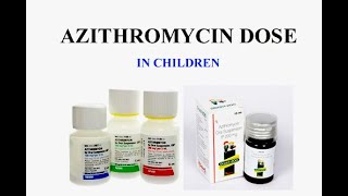 azithromycin dose in children [upl. by Hollinger]