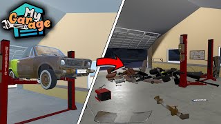 DISASSEMBLY OF THE CAR FOR SCRAP  My Garage 8  Radex [upl. by Orling905]