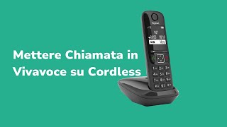 Mettere Chiamata in Vivavoce su Cordless  Tutorial FP Telematica [upl. by Popper]