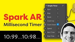 Spark AR Timer Millisecond Timer Tutorial [upl. by Lundberg]