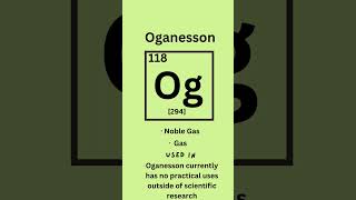 Oganesson  Elements series part118 🧪 science stem learning [upl. by Ayhdiv]